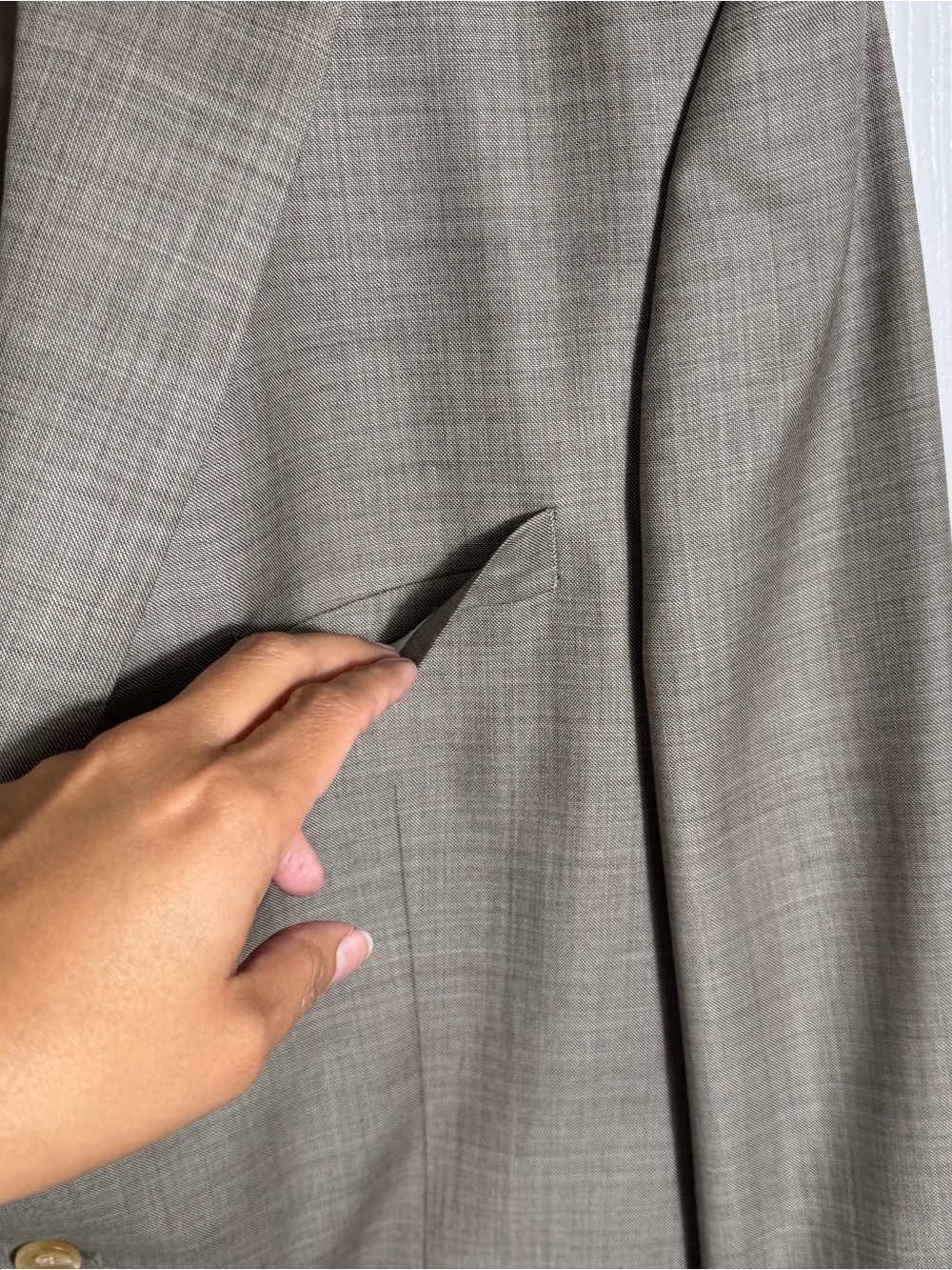 Lauren Ralph Lauren 100% Wool Blazer Sport Coat 44L Brown Tailored Jacket - Picture 7 of 8